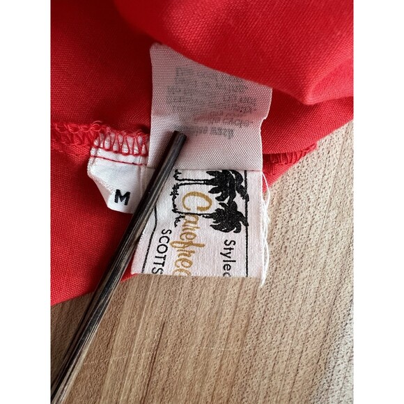 Women's Vintage Blouse & Circle Skirt Set & Belt, Red Lace Mixed Prints Size M - Picture 10 of 16